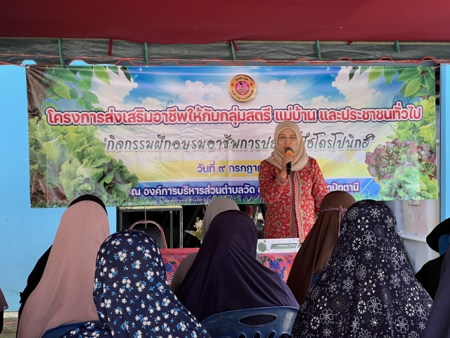 โครงการส่งเสริมอาชีพให้กับกลุ่มสตรี แม่บ้าน และประชาชนทั่วไป ประจำปีงบประมาณ พ.ศ. 2568